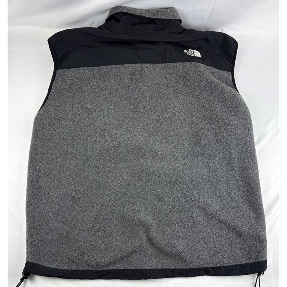 The North Face Denali Fleece Vest Men XL Grey Black Full Zip Polartec Outdoor - Picture 3 of 7